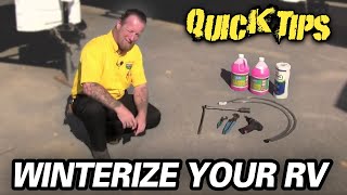 RV WINTERIZATION TUTORIAL  Petes RV Service Tips CC [upl. by Dijam]