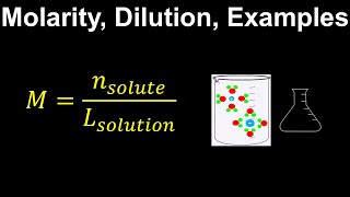 Molarity Dilution Solutions Examples  Chemistry [upl. by Ynney]