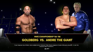 WWE 2K24 FULL MATCH — Goldberg Vs Andre The Giant — WWE Title Match [upl. by Zoa419]