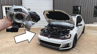 MK7 GTI gets a BIG TURBO and TONS OF PARTS [upl. by Nauq]