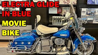 The Electra Glide In Blue Movie Bike At Buddy Stubbs Harley Davidson [upl. by Euton284]