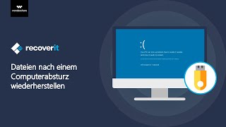 Dateien nach einem Computerabsturz wiederherstellen  Recoverit [upl. by Blayze]