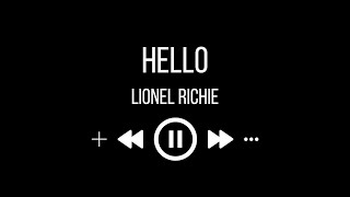 Lionel Richie  Hello karaoke [upl. by Storm947]