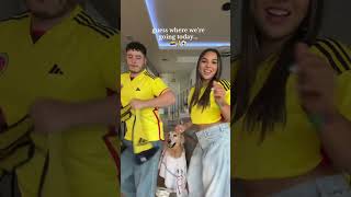 VAMOS COLOMBIA 🇨🇴🕺🏻🤌🏽✨who’s a better dancer I vote Jupi 🐶💓 copaamerica colombia [upl. by Weigle]