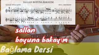 SALLAN BOYUNA BAKAYIM solfej Bağlama Dersi [upl. by Donnie]