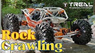 Axial Ryft Rock Crawling Full Treal Upgrades Tekin Roc412 HD 1800kv [upl. by Ahcsatan]