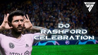 How to Do Rashford Celebration on EA FC 24 2024  EA FC 24 Tutorial [upl. by Mcgannon203]