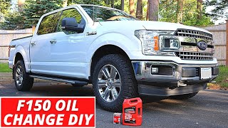 Ford F150 Oil and Filter Change DIY 2015  2020 50L V8 [upl. by Arahsak]