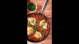 Shakshuka gezond recept  Shorts [upl. by Rolecnahc997]