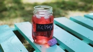 DIY CHALKBOARD LABEL MASON JAR [upl. by Shoshanna]