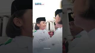 TANGISAN Petugas Paskibraka Nasional PECAH saat Pamit Persiapan Pengibaran Bendera di IKN [upl. by Cida]