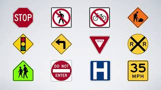 Road Safety Signs for Kids [upl. by Eirod662]