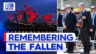 Remembrance Day takes place across the country  9 News Australia [upl. by Lesko]