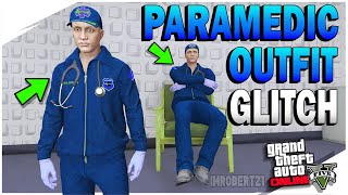 GTA 5 Paramedic Outfit Glitch EASY How to get Paramedic Clothing Bookmark Job in GTA Online [upl. by Airoled]