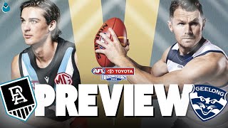 PORT ADELAIDE VS GEELONG  AFL PREVIEW QUALIFYING FINAL 2024 [upl. by Eislel]