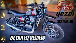 2024 YEZDI SCRABLER Bike Review in Telugu  Features Specifications price nsmodzandvlogs [upl. by Earahc688]