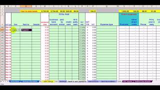 Hair Salon Bookkeeping amp VAT Spreadsheet [upl. by Pieter553]