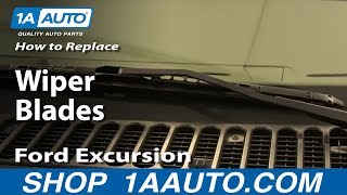 How To Change Wiper Blades 0005 Ford Excursion [upl. by Hsot]