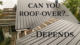 How to install a metal roofover [upl. by Senecal575]