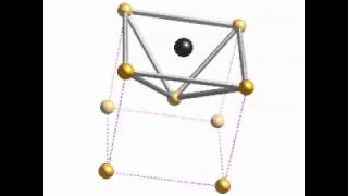 Carbon atom in octahedral interstice in ferrite in steel [upl. by Sharai]