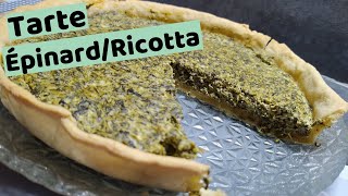 Tarte Épinard  Ricotta facile et rapide à faire [upl. by Nomzed906]