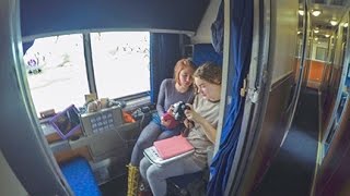 Amtrak Empire Builder Train Red Wing Minnesota to Portland Oregon RDW to PDX Sleeper car Roomette [upl. by Salokcin]