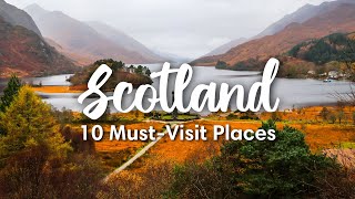 SCOTLAND TRAVEL 2023  10 Beautiful Places To Visit In Scotland  Itinerary Suggestions [upl. by Urbano]