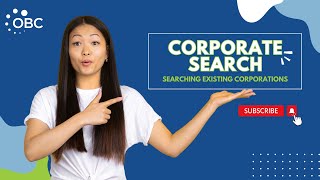 Corporate Search Canada  Searching Existing Corporations [upl. by Rae]