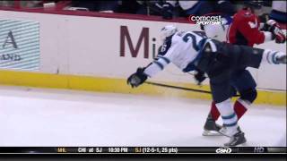 Dmitry Orlov hipchecks Blake Wheeler HD [upl. by Nekal]