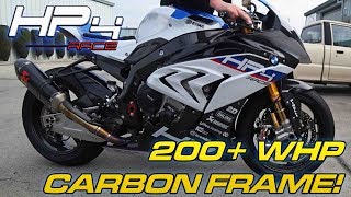 BMW HP4 RACE Details  Dyno Runs  CARBON FRAME [upl. by Nightingale]