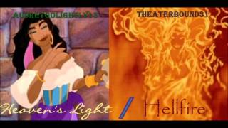 AudreyGolightly13 and TheaterBound31  Heavens LightHellfire Female Cover [upl. by Gerick]