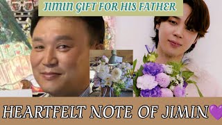 BTS JIMIN FATHER CRYING FOR HIS SON😭 JIMIN EMOTIONAL SEND GIFT TO MOM DAD🎁💝 jimin [upl. by Idonah]