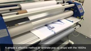 Mounters Mate 1600hs wide format laminator [upl. by Brentt]