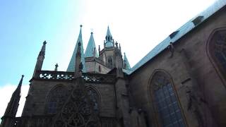 Erfurt Dom St Marien Glocken Gloriosa am 02092015 um 12h 15 [upl. by Kecaj]