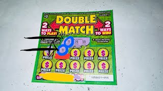 ANOTHER SHOT OF THE 2 DOUBLE MATCH CALIFORNIA LOTTERY SCRATCHERS SCRATCH OFF [upl. by Kamaria]