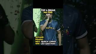 TOP 4 RIMAS na FMS 🔥 Não coube o vídeo todo batalhaderima rapshortsbr rimas hiphop [upl. by Chubb]