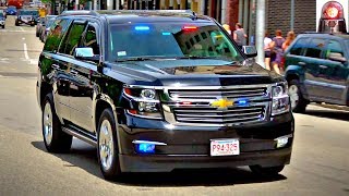 Boston Police Unmarked Chevy Tahoe LTZ PPV ForwardFacing Red Lights [upl. by Nairoc]