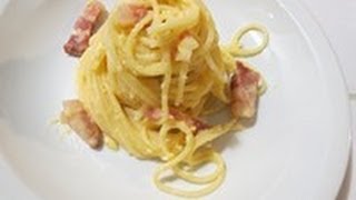 recette des pâtes carbonara à litalienne [upl. by Cutlerr]