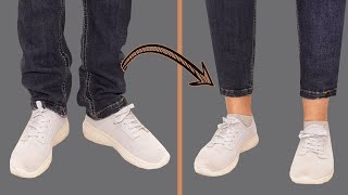 2 best ways how to hem jeans while keeping the original hem [upl. by Nazay]