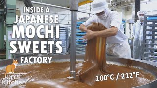 How Japanese mochi sweets are made Kibi dango [upl. by Ollie]