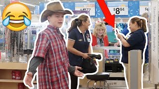 YODELING IN WALMART PRANK KICKED OUT [upl. by Amles]