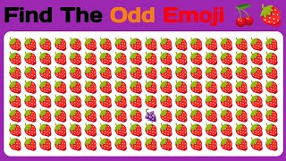 Find the ODD One Out  30 Levels Emoji Quiz  Easy Medium Hard Impossible [upl. by Hildy142]