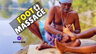 🔱Hogenakkal Leg🦵Foot🦶 Massage😍  Natural🍃🌊River Side  ASMR😴 Foot 🤘Massage trending asmr massage [upl. by Haerdna]