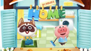 Dr Pandas Home Part 1  iPad app demo for kids  Ellie [upl. by Akeenat]