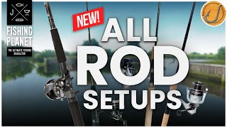 NEW ULTIMATE ROD SETUP Guide Setup your rods to fish  Fishing Planet [upl. by Arahsit636]