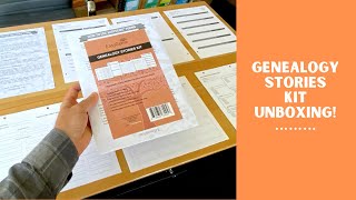 The new Genealogy Stories Kit is finally here Unboxing amp explanation [upl. by Asin631]