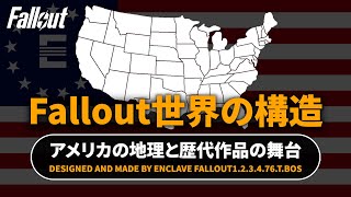 【フォールアウトが100倍楽しくなる】世界の構造 FO1～FO76までの舞台を解説【Fallout】 [upl. by Airdnalahs526]