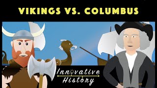 Leif Erikson and the Vikings vs Christopher Columbus  3 Minute History [upl. by Ahseuqal155]