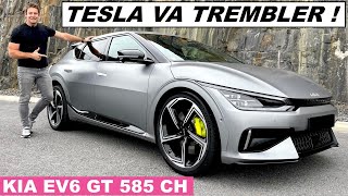 Essai KIA EV6 GT  585 CHEVAUX pour faire trembler Tesla [upl. by Rialb]