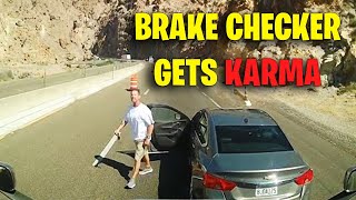 BRAKE CHECKS GONE WRONG 2024  Insurance Scams Road Rage Karma for Brake Check [upl. by Lohman]